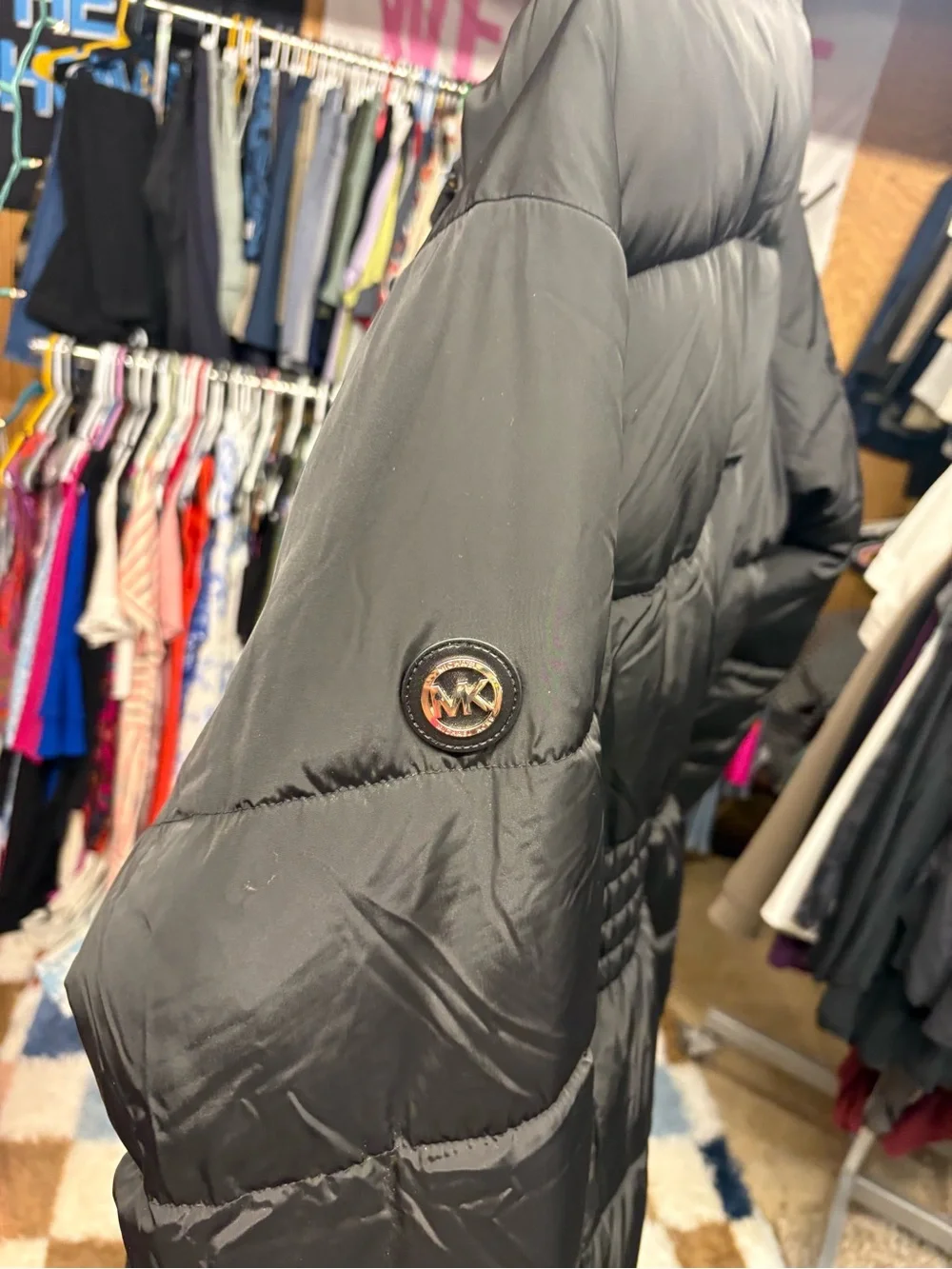 Michael Kors Black Puffer Coat ( LONG)